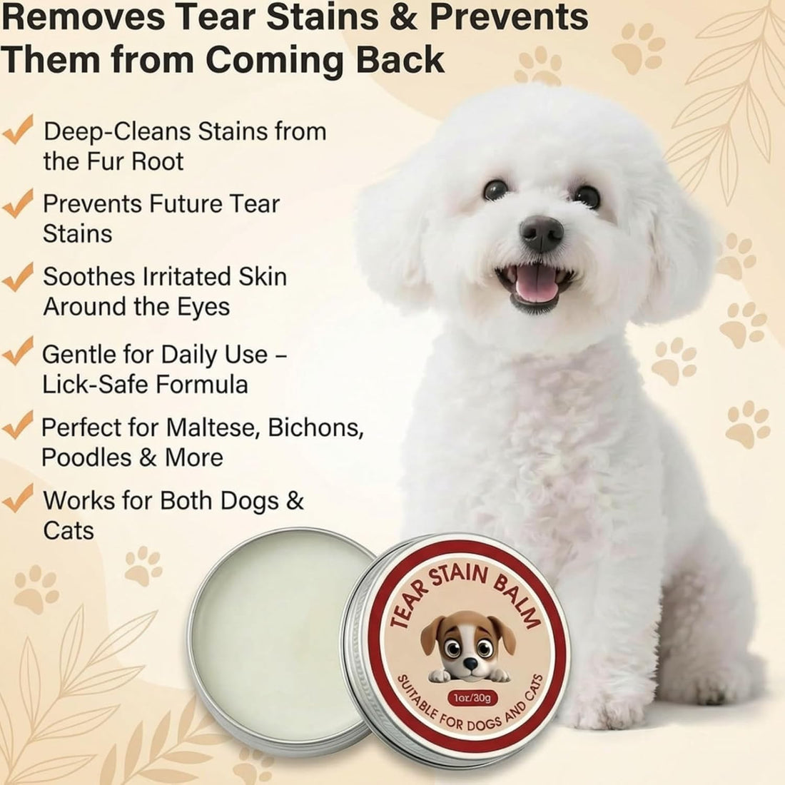 Angel Eyes Tear Stain Remover for Dogs