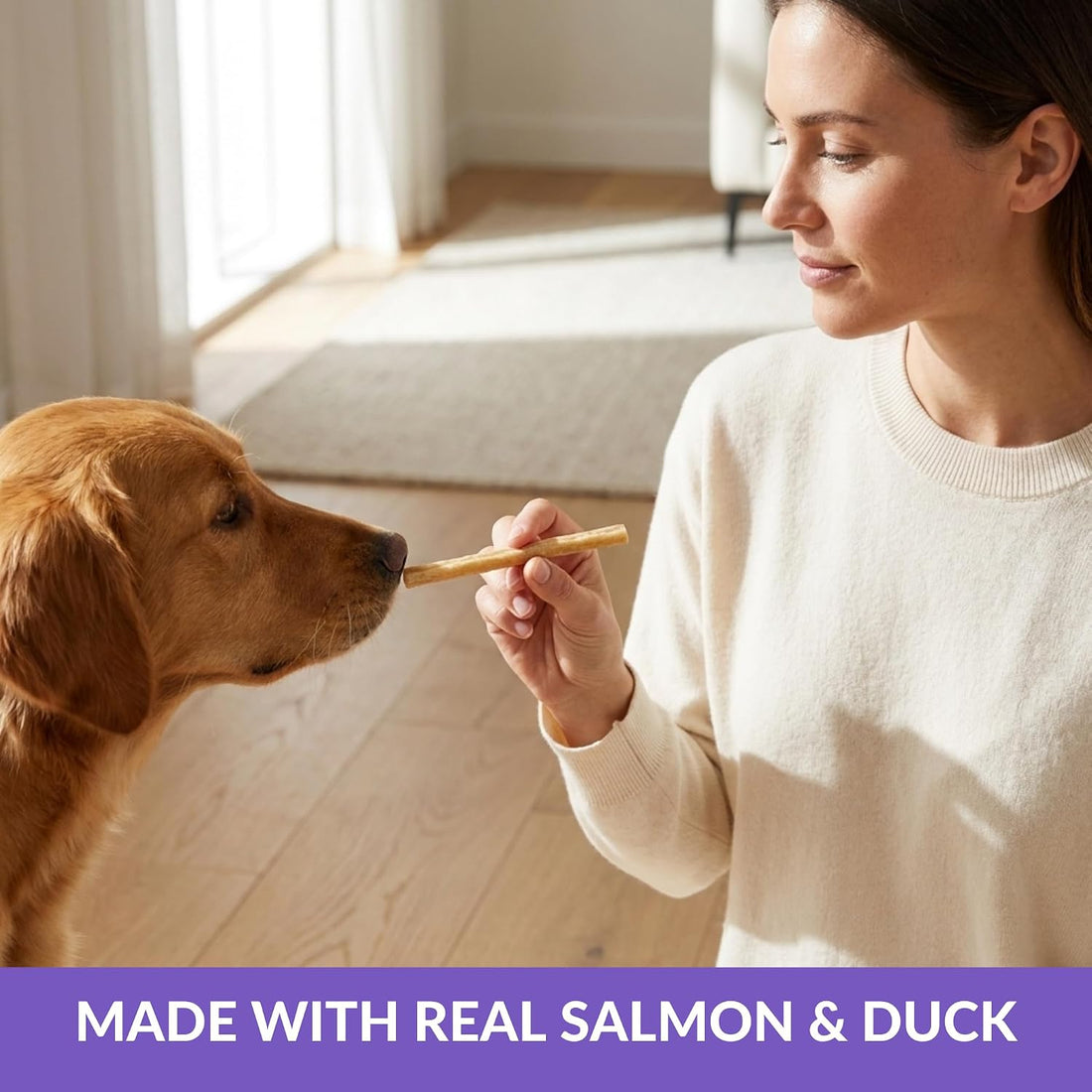 Wild Eats Duck and Salmon Collagen Sticks for Dogs, 25 Pack