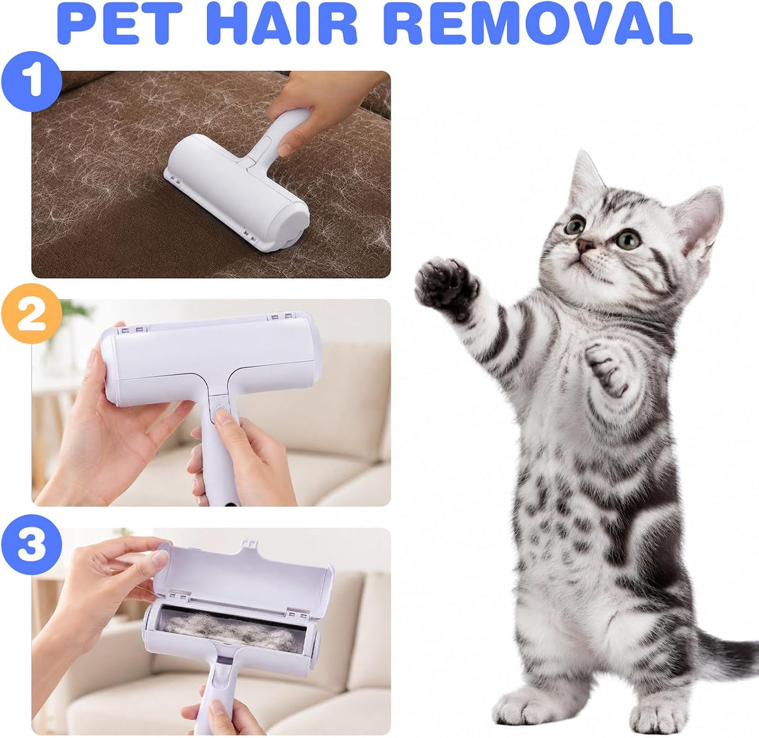 kissleaf Reusable Lint Roller, Portable, for Pet Hair on Car