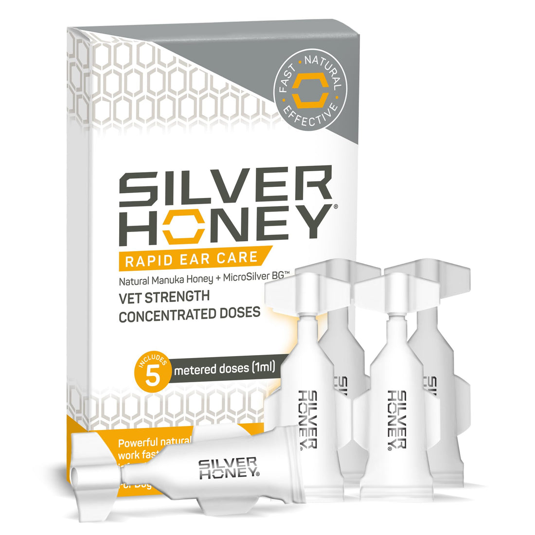 Absorbine Silver Honey Rapid Ear Care Vet Strength Concentrated Doses