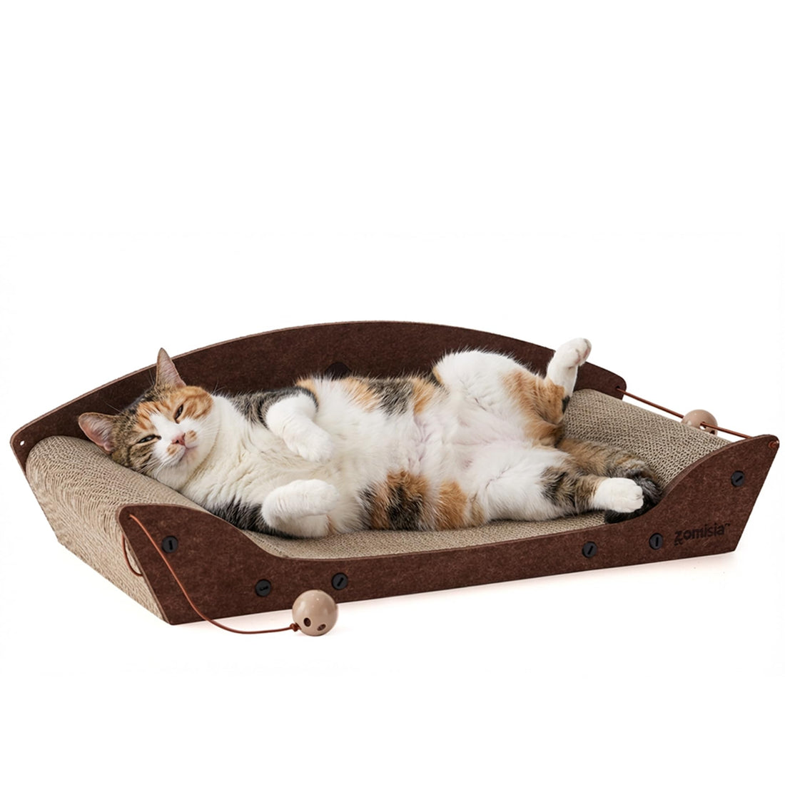 ZOMISIA 26'' Cardboard Cat Scratcher Bed