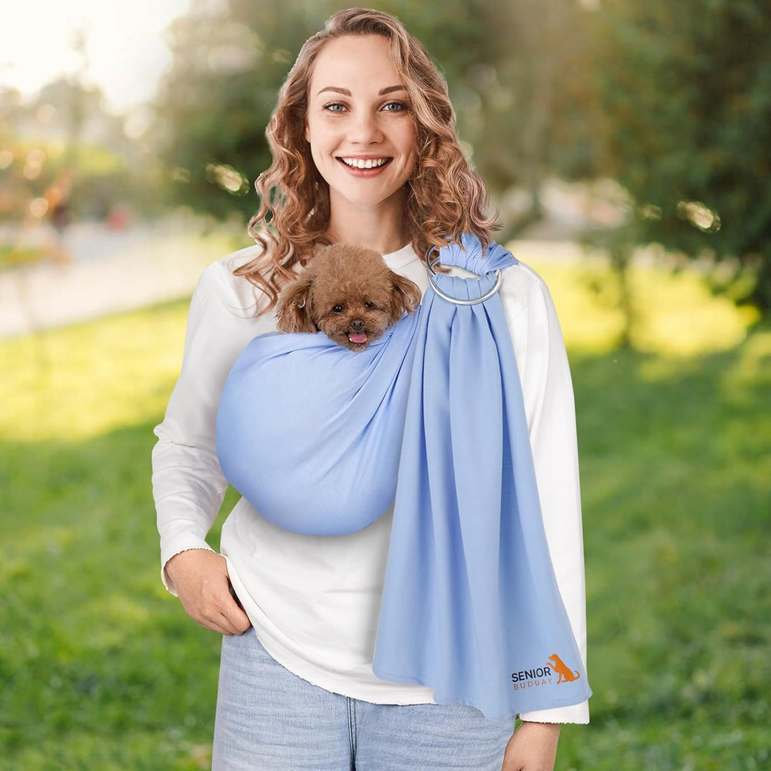 Dog Sling Carrier for Small Dogs, Adjustable Cat Sling Carrier