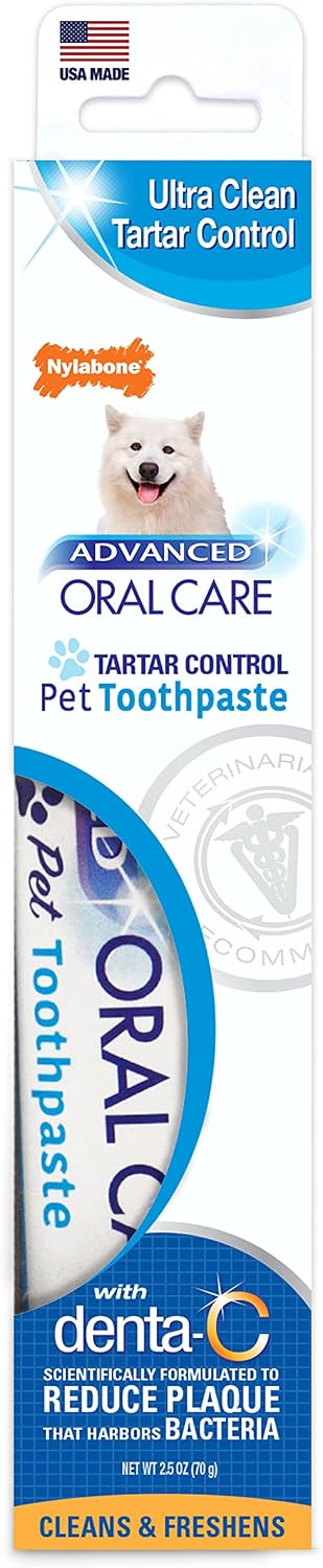 Nylabone Advanced Oral Care Tartar Control Dog Toothpaste Original
