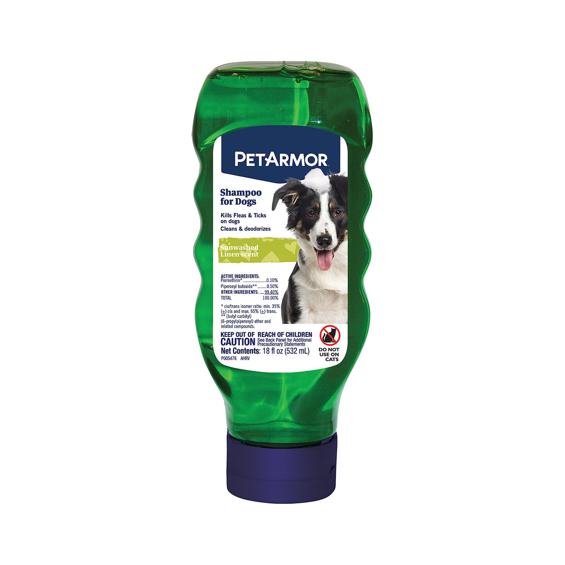 PetArmor Flea & Tick Shampoo Dogs Original, Kills Eggs 30 Days, 18oz