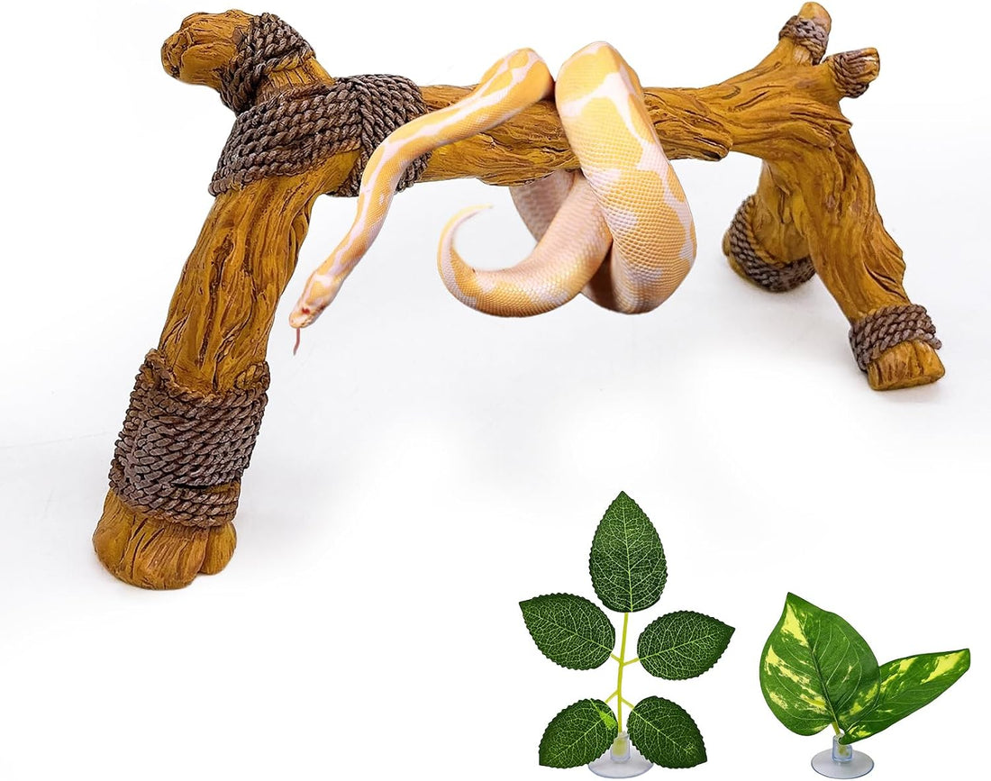 Tfwadmx Snake Climbing Branch,Resin Reptile Enclosure Decor