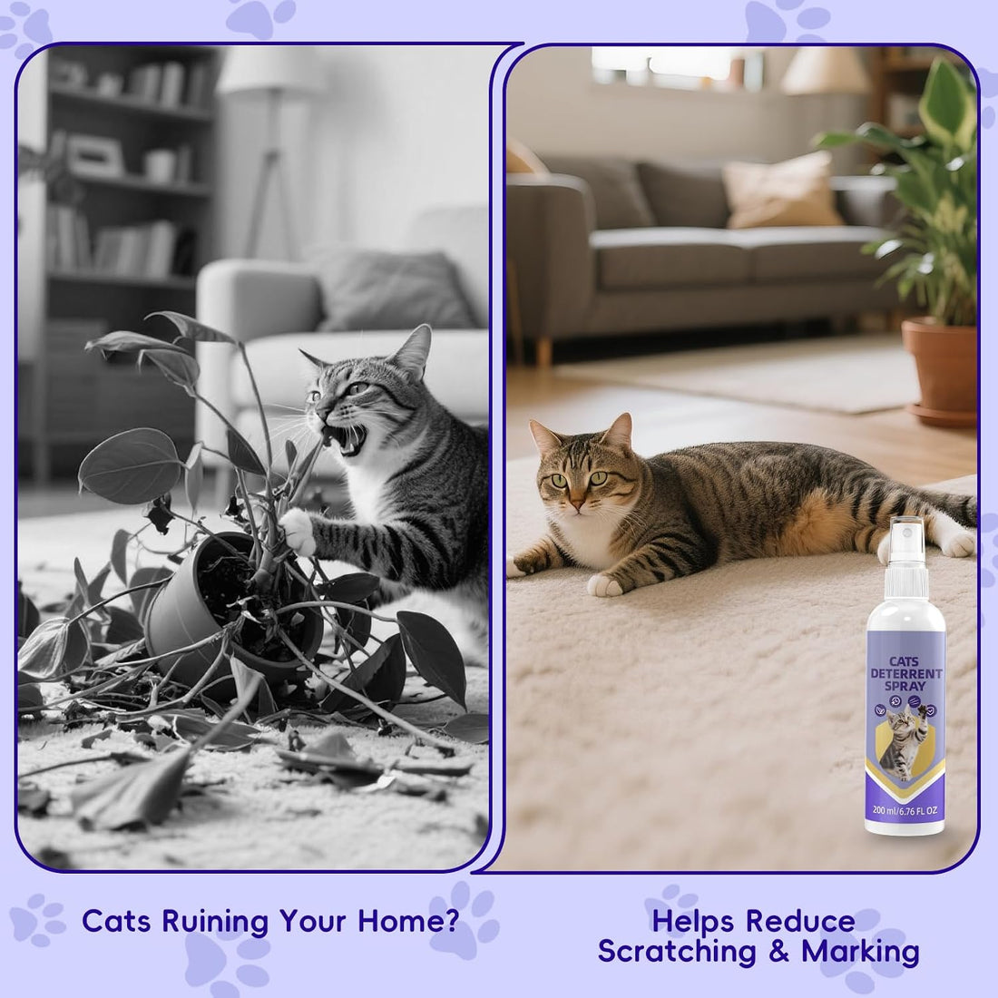 KTSAY Cat Deterrent Spray - Effective Repellent Spray for Furniture
