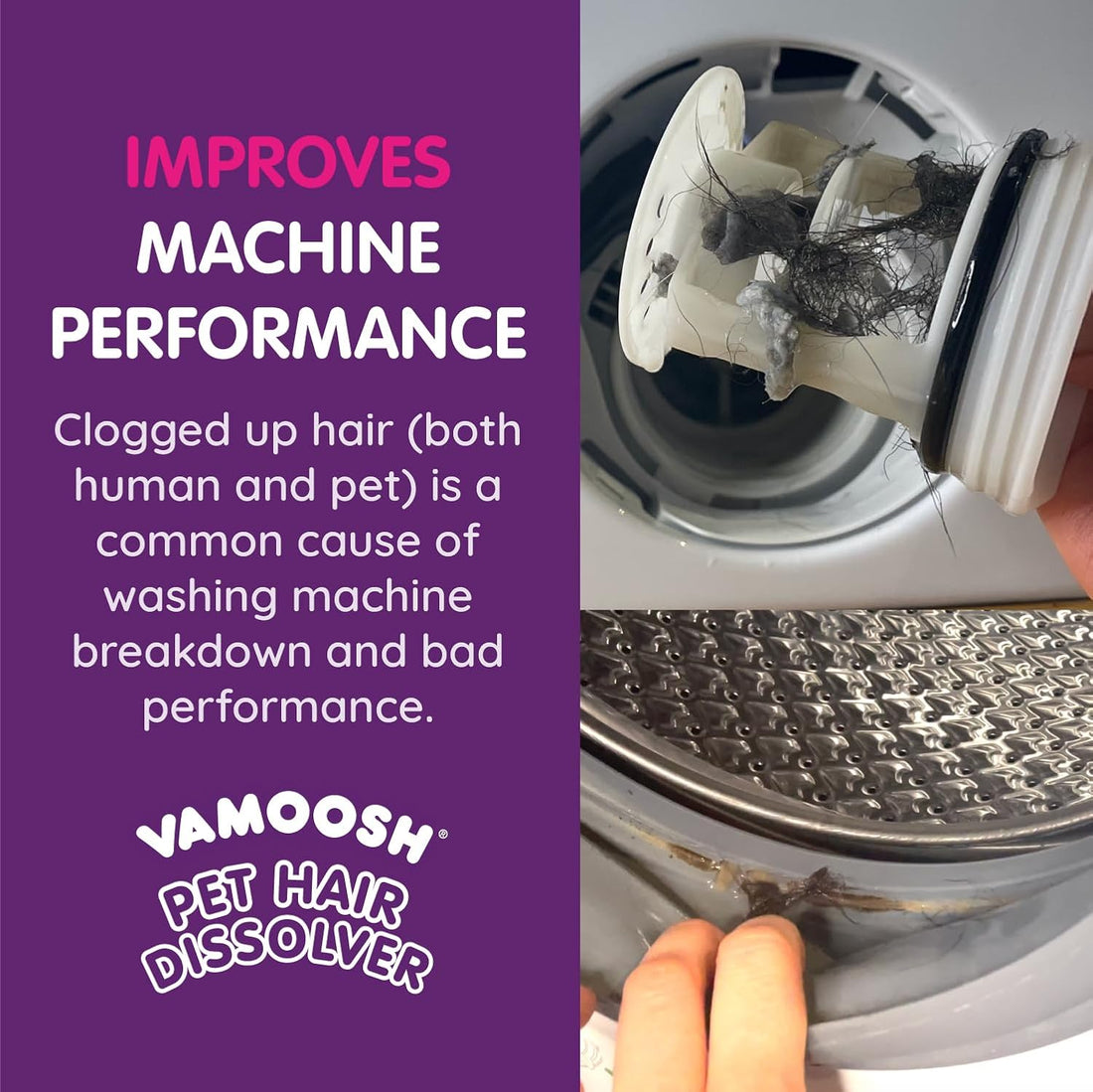 Vamoosh Pet Hair Remover | For Front Load Washers