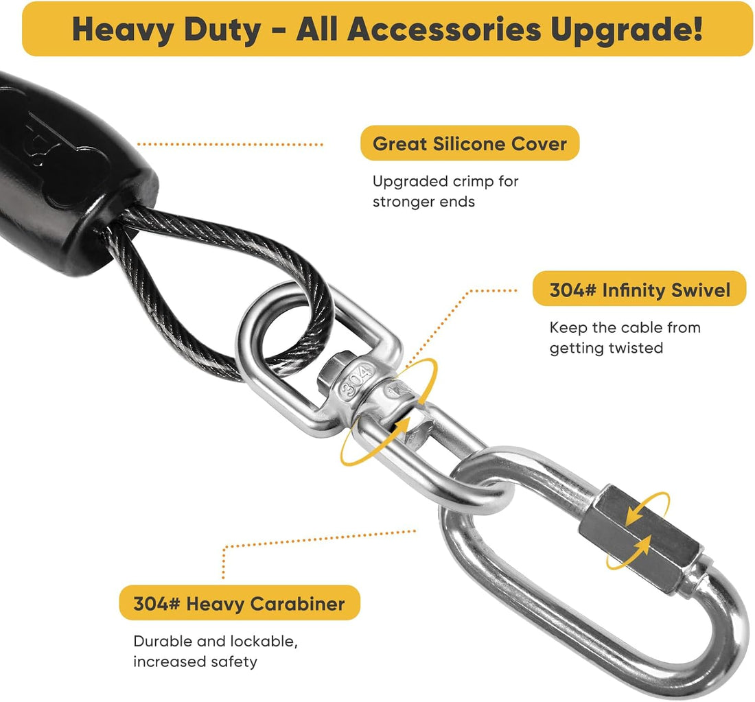 Petbobi Heavy-Duty Dog Tie-Out Cable