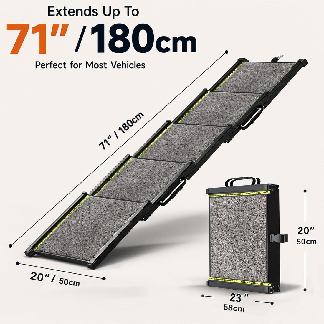 Dog Ramp for Car with Telescoping Design