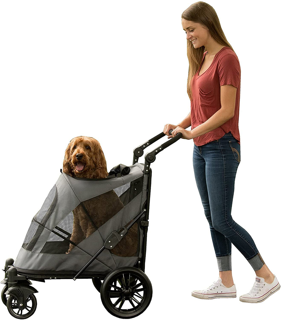 Pet Gear NO-Zip Pet Stroller with Dual Entry