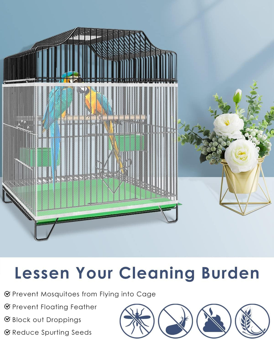 Bissap Bird Cage Seed Catcher