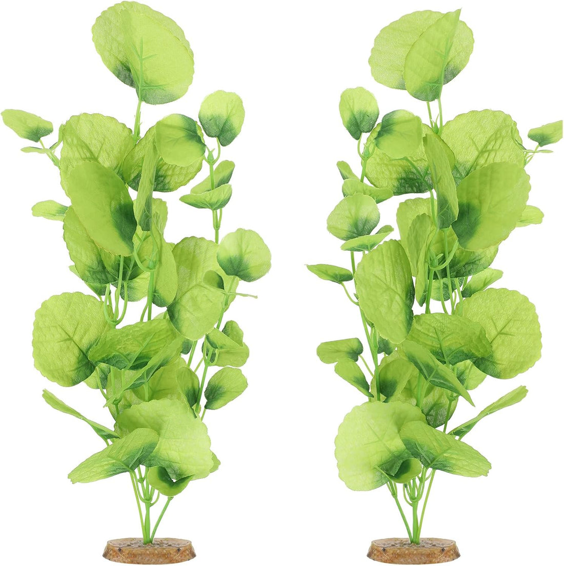 2 Pack 14 Inch Silk Aquarium Plants for Small Tank for Betta Fish
