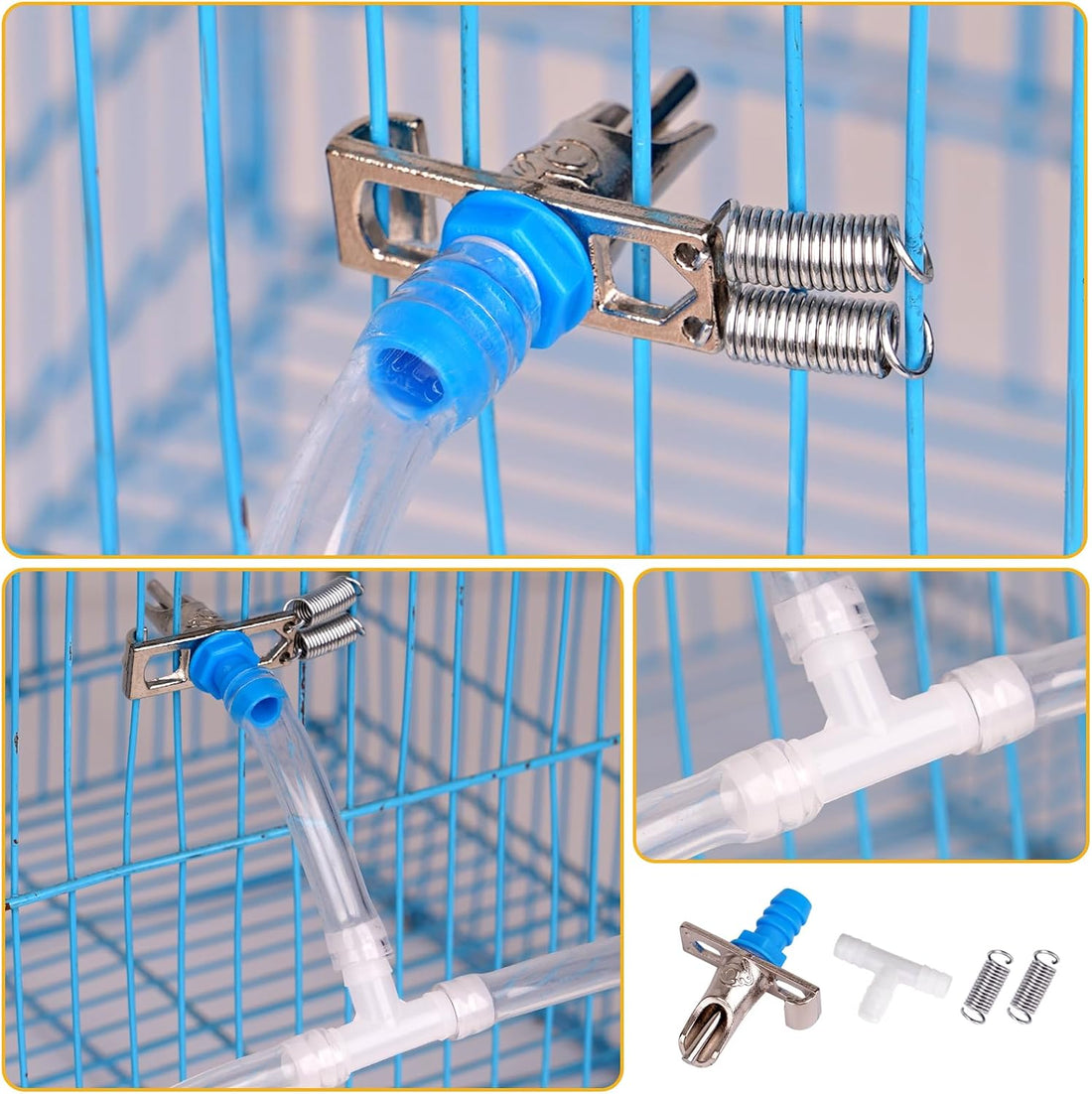 12Pcs Rabbit Nipple Drinker Kit Automatic Rabbit Watering System