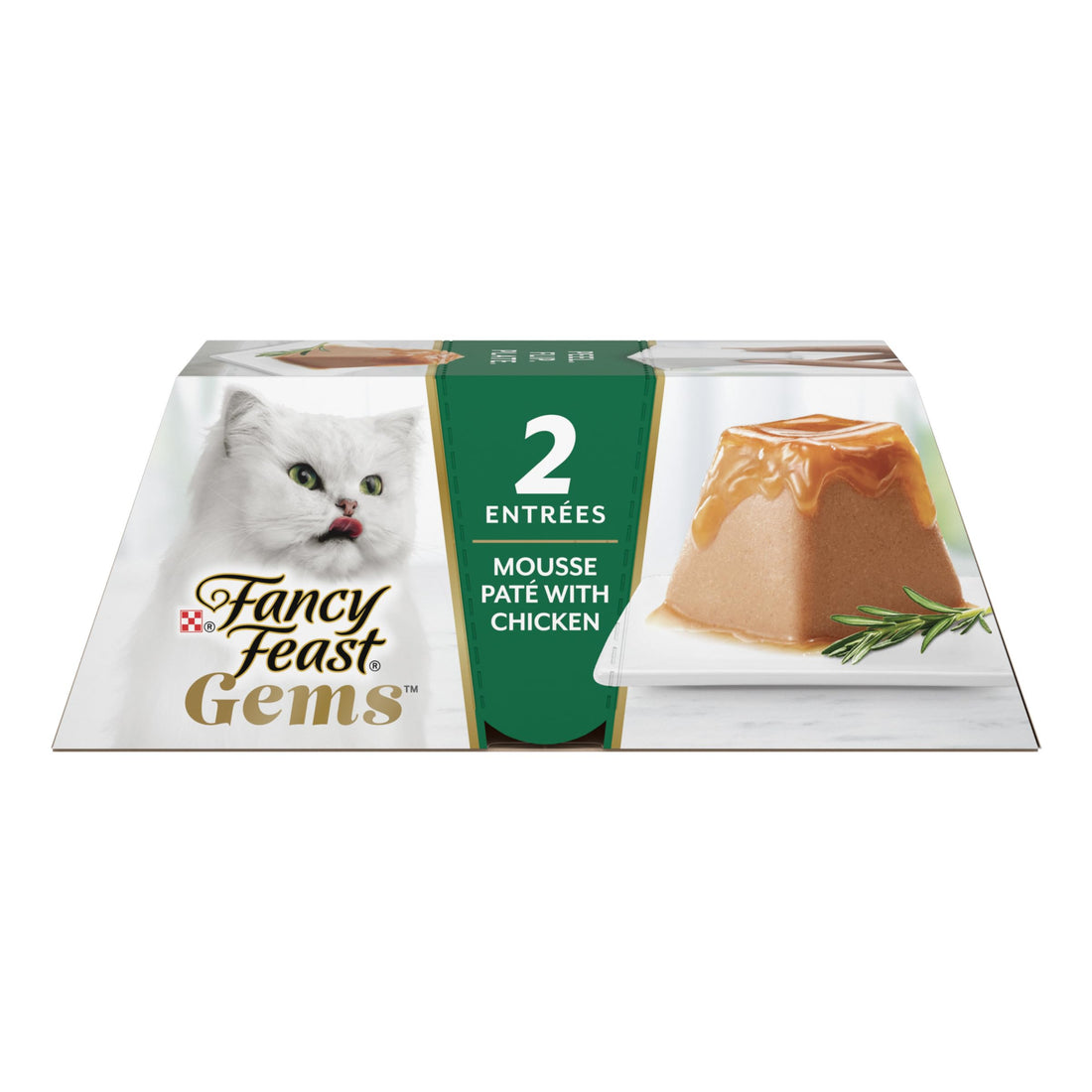 Fancy Feast Gems Pate Cat Food Mousse With Chicken and a Halo