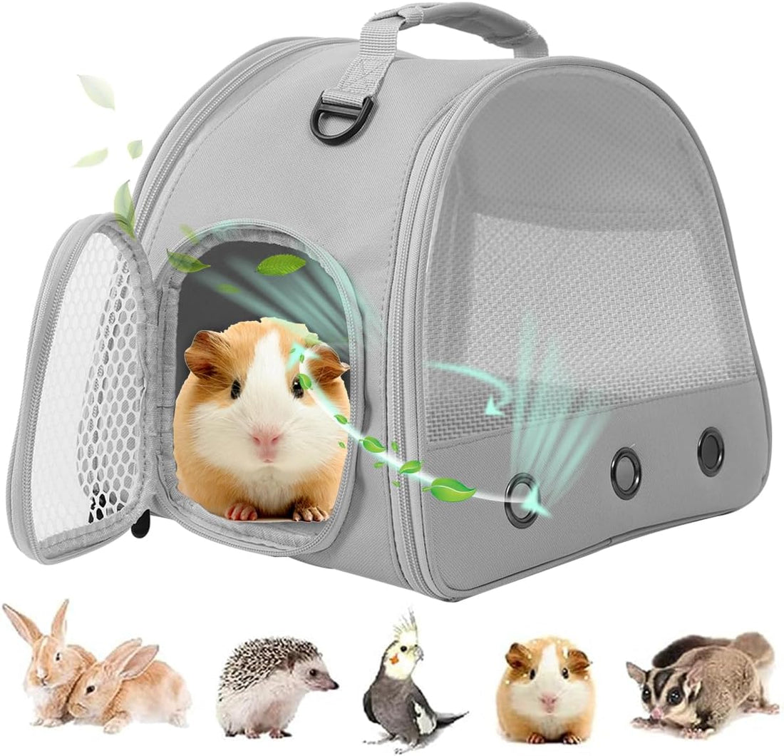 Guinea Pig Carrier Backpack, Clear Bubble Window Backpack for Guinea