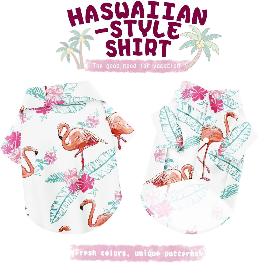 Hawaiian Dog Shirt – Lightweight and Breathable Summer T-Shirt