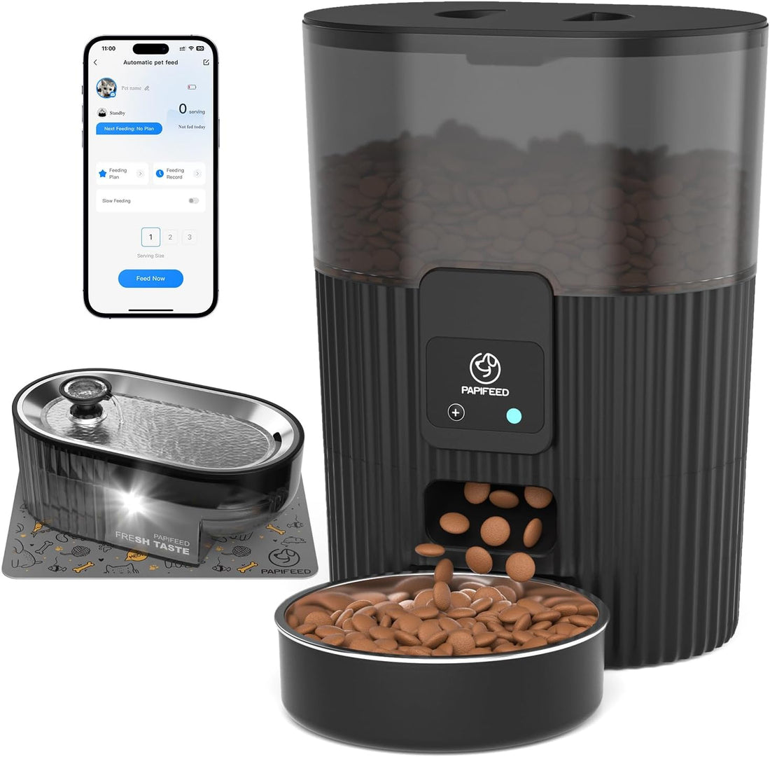 PAPIFEED Automatic Cat Feeder with App, WiFi Auto Cat Feeder