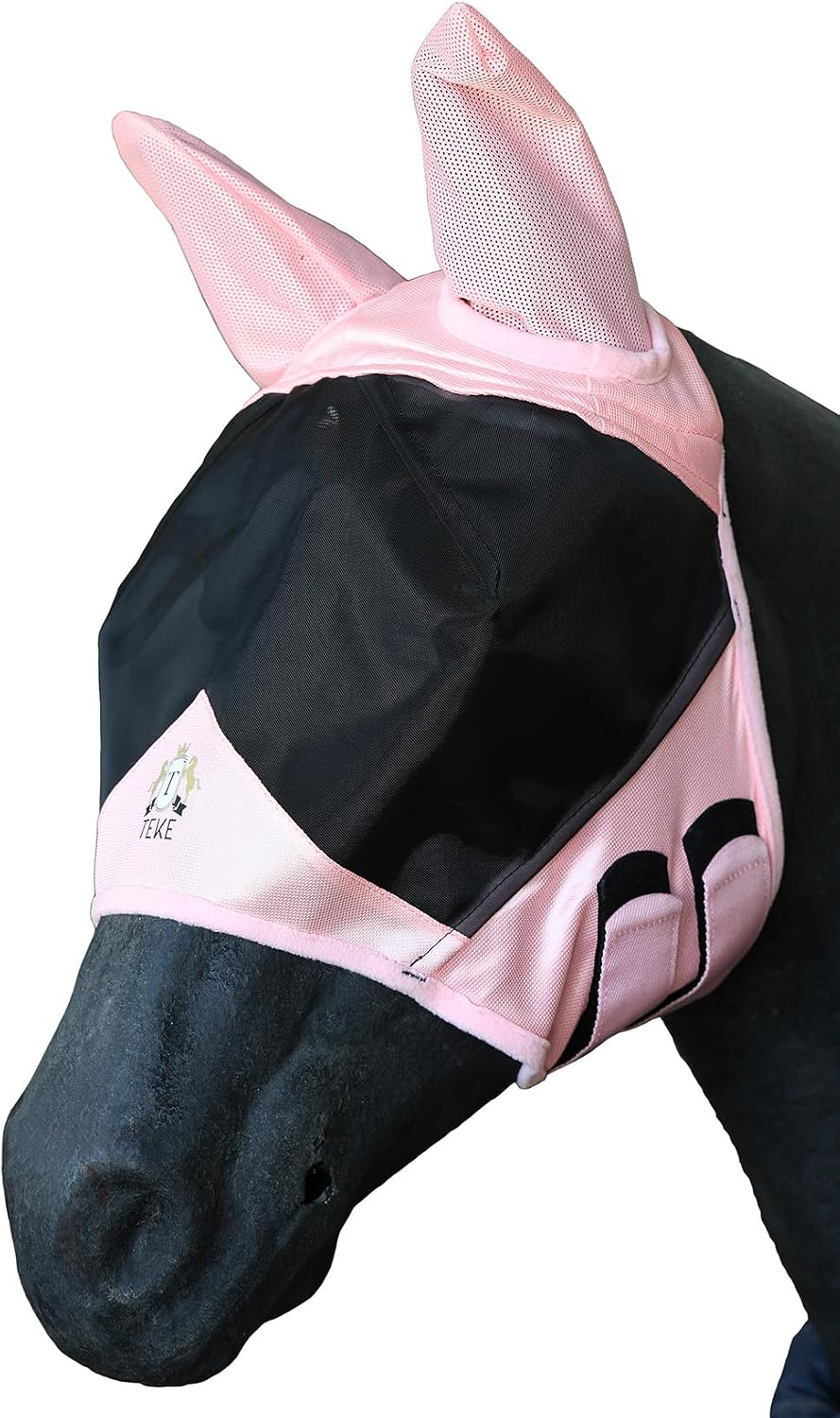 T TEKE Fine Mesh Horse Fly Mask with Ears