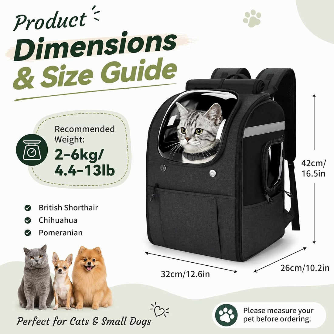 Apollo Walker Cat Carrier Backpack, Spacious, Stable and Breathable