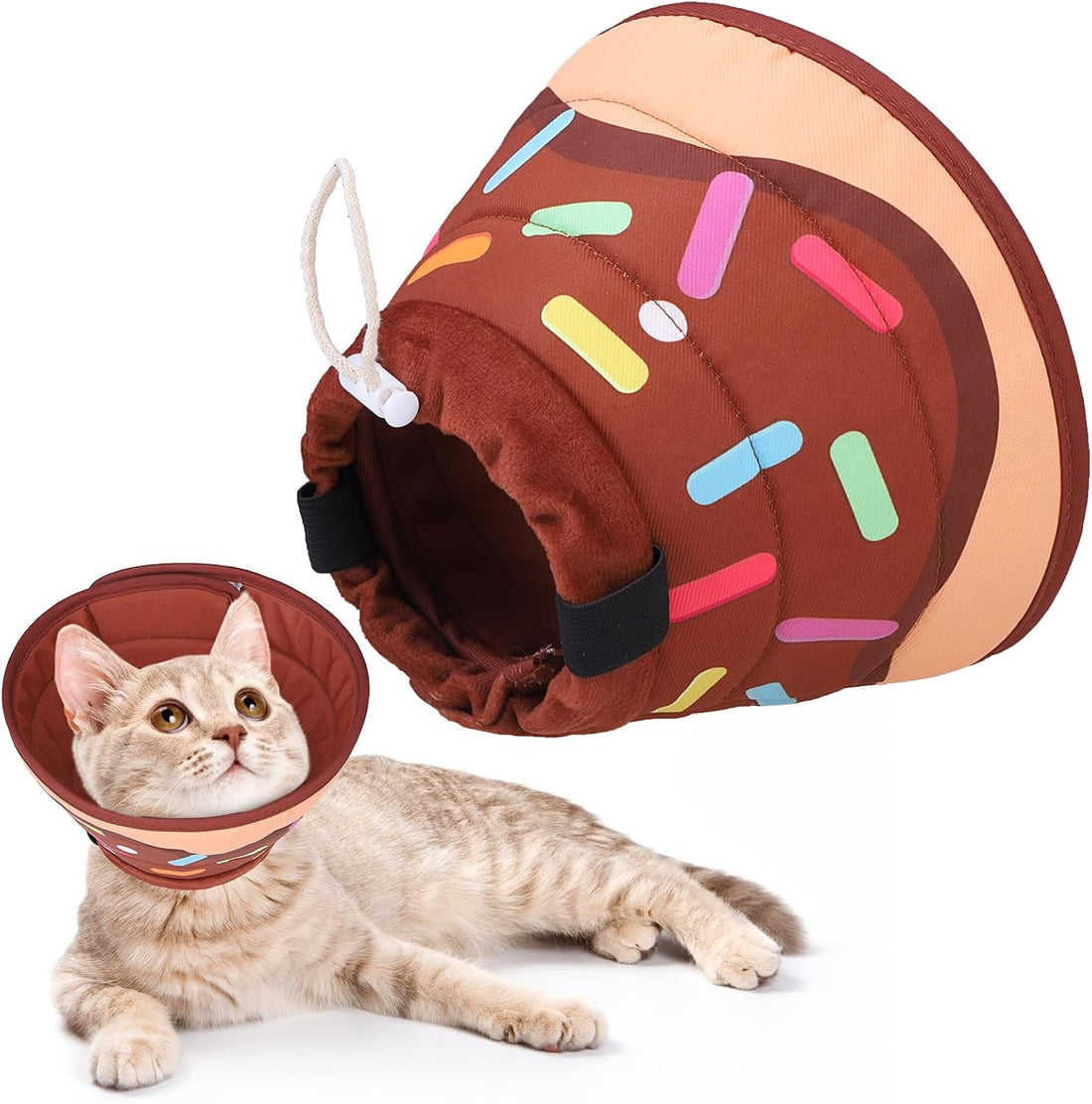 KOOLTAIL Cat Cone Collar Soft, Adjustable Cat Cones to Stop Licking