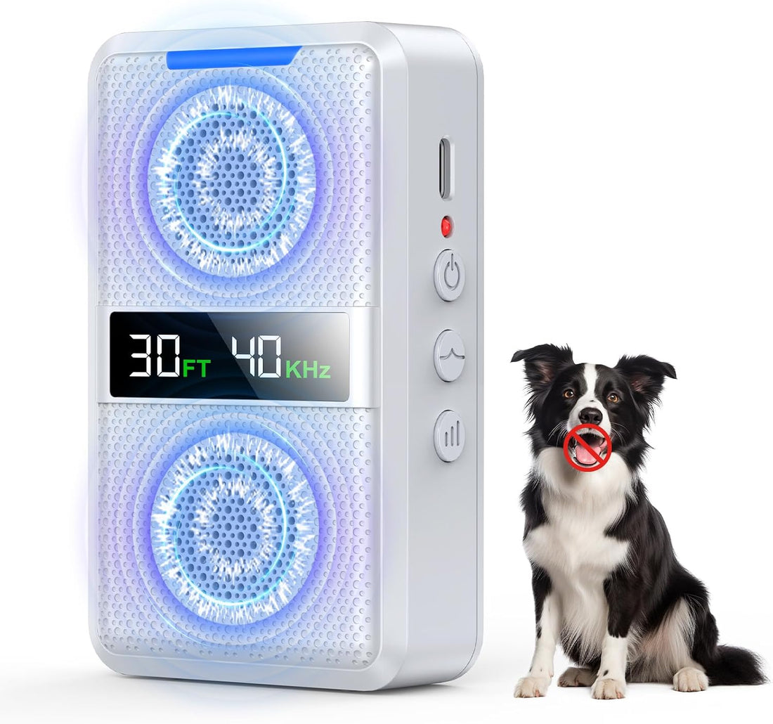 SAMULE Dog Bark Deterrent Device, Smart Anti Barking Device for Dogs