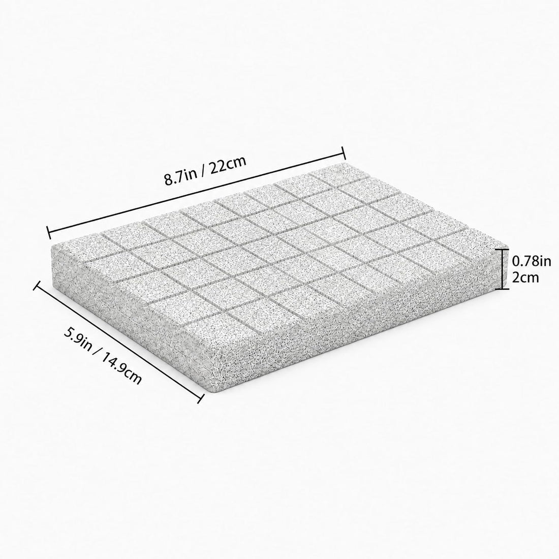 Gecko Shedding Pad, Natural Volcanic Rock Rubbing Stone for Reptile