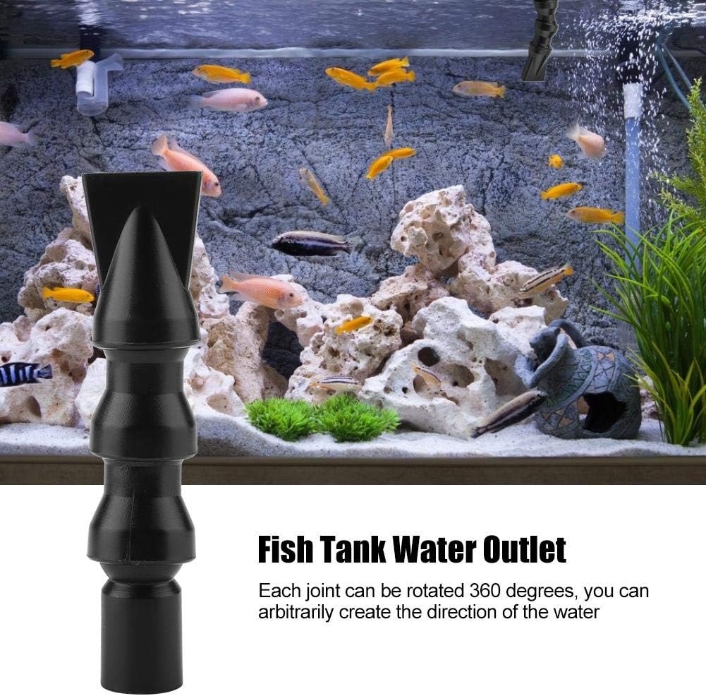 Fish Tank Nozzle, Flexible 360° Plastic Duck Flat Nozzle Rotating