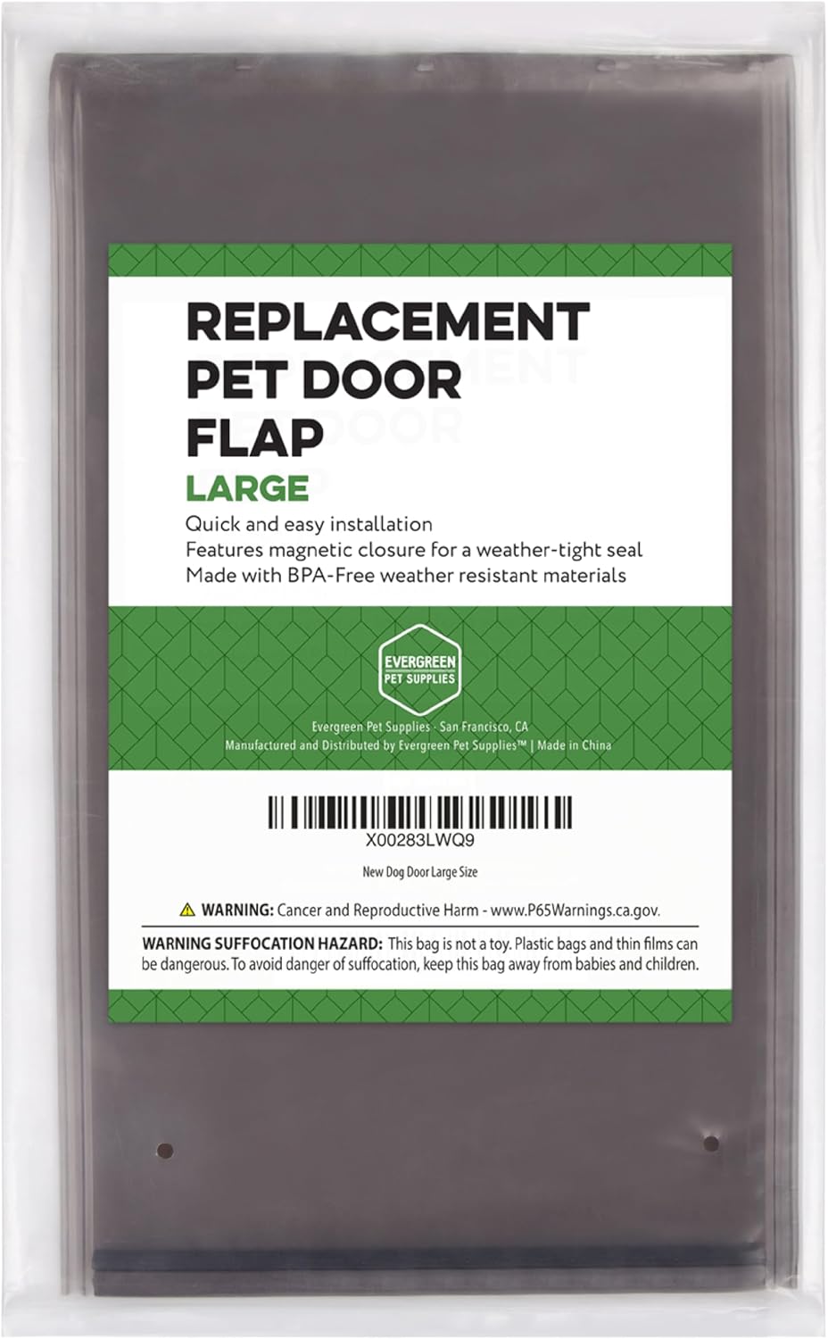 Evergreen Pet Supplies Replacement Dog Door Flap Compatible