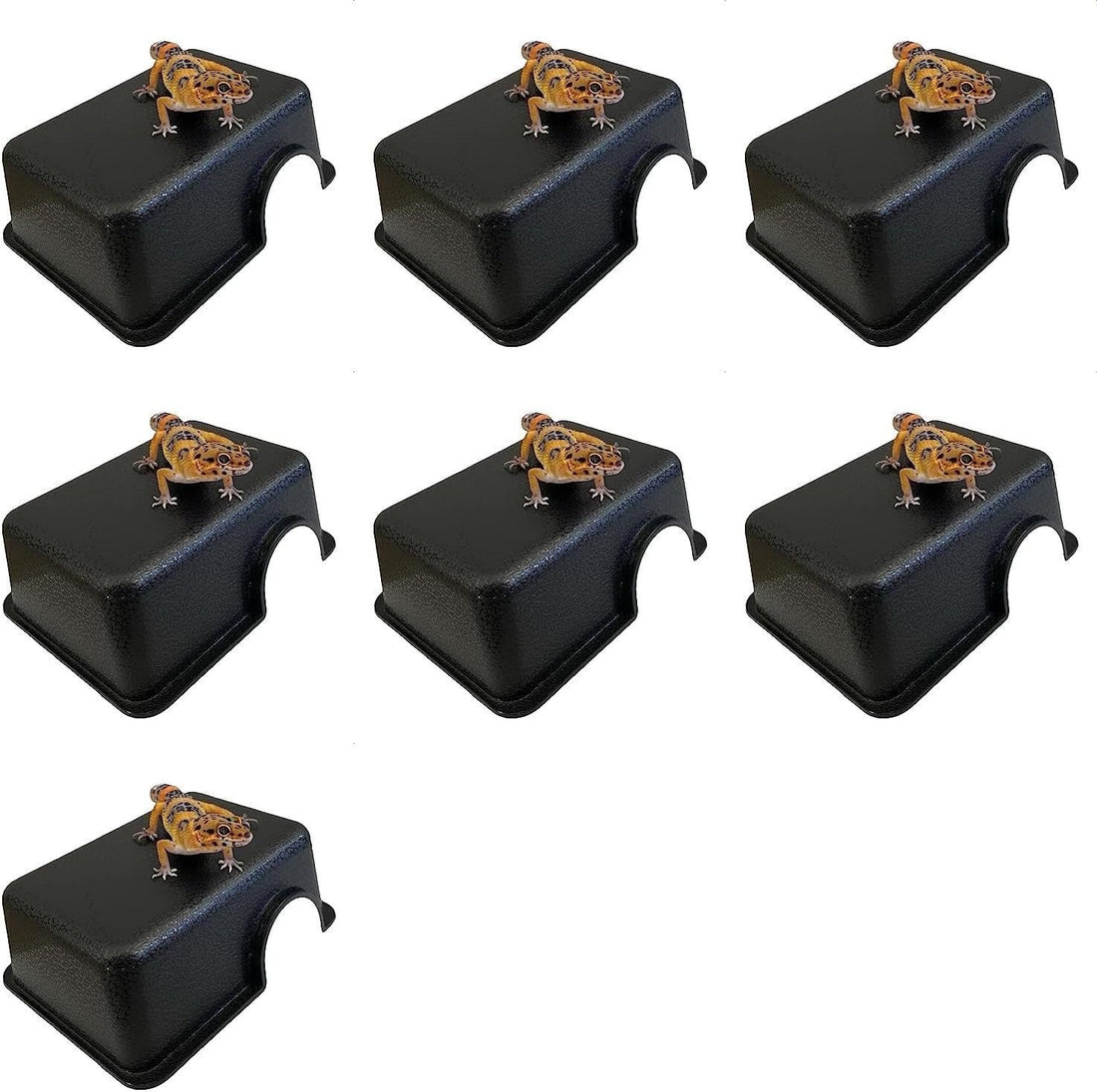 Plastic Reptile Hide Box for Leopard Geckos, Snakes, Lizards