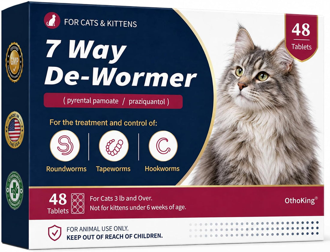 Dewormer for Cats & Kittens, Broad Spectrum Wormer for Tapeworms