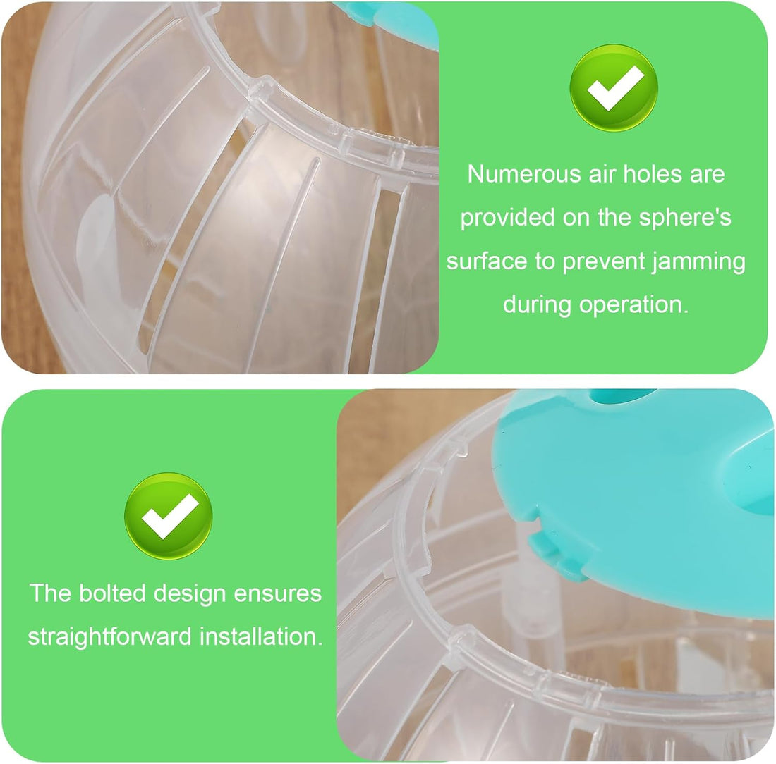 5.7 Inch Hamster Ball, Clear Hamster Exercise Ball Running Wheel