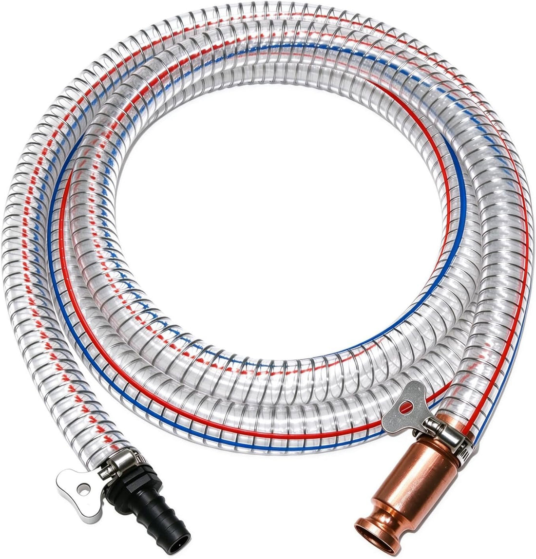 2Pack 6.56FT Shaker Siphon Hose,1/2"&3/4" Gas Siphon Pump for Fuel