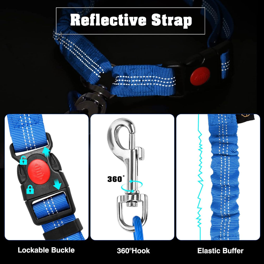 CHZUOBER Chew Proof Dog Car Seat Belt