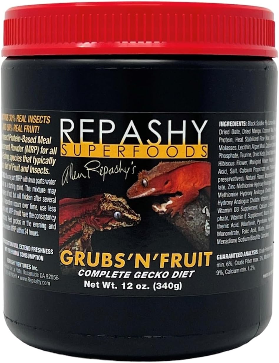 Repashy Grubs 'N' Fruit Crested Gecko Diet 6 Oz JAR