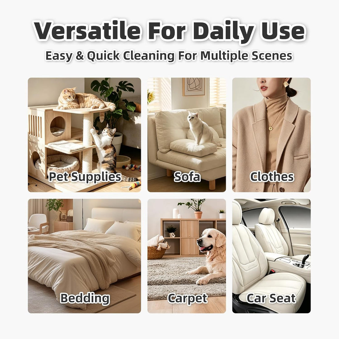 Montvivid Pet Hair Removal Glove,Newly Upgraded Reusable