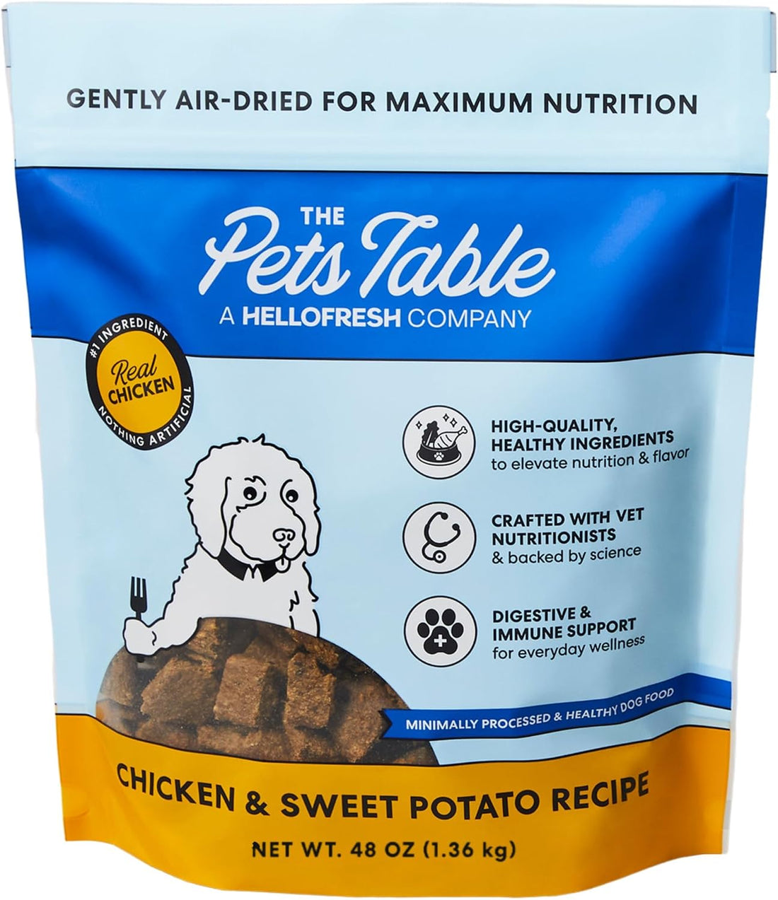 The Pets Table Air Dried Dog Food, Beef & Berries, 1 lb (16 Oz)
