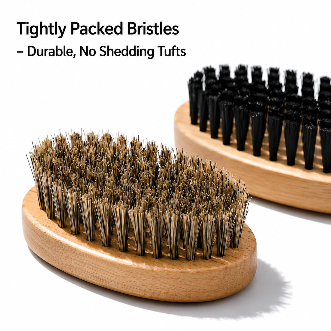 Goat Grooming Brushes, Soft Bristle and Firm Nylon Set, 2 Pack