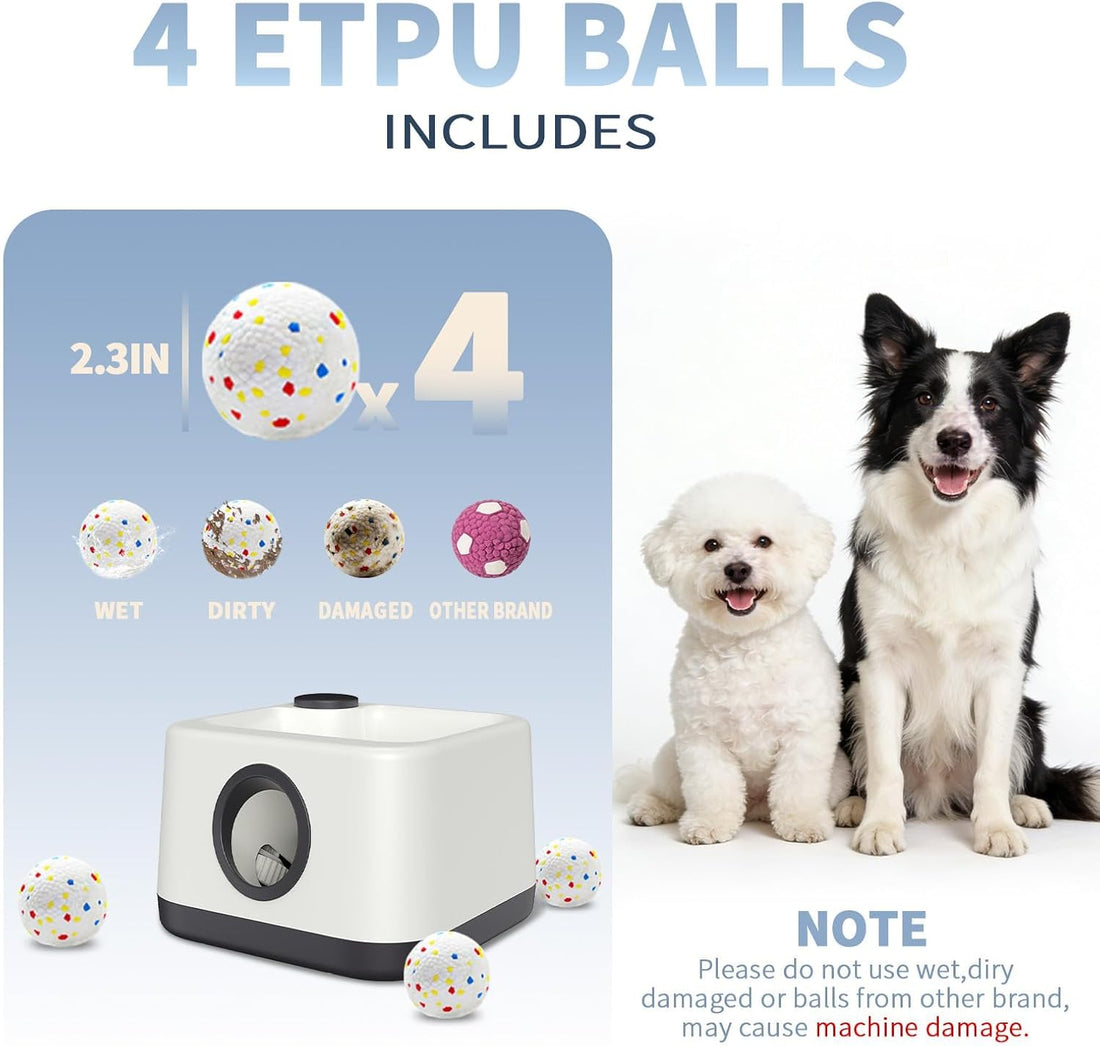 Automatic Dog Ball Launcher, Auto & Manual Dual Mode Dog Ball Thrower
