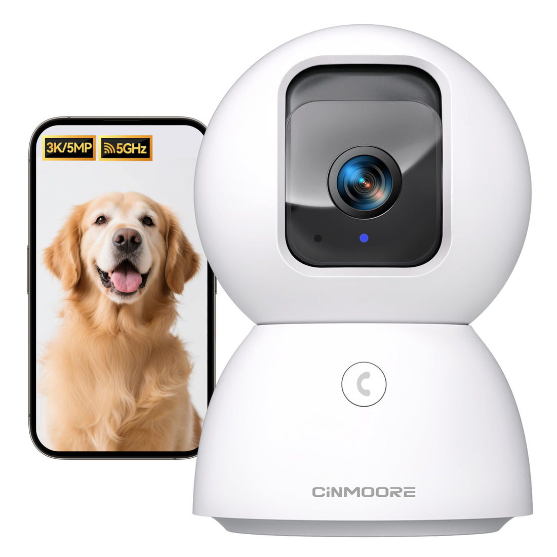 CINMOORE 5G Security Camera Indoor