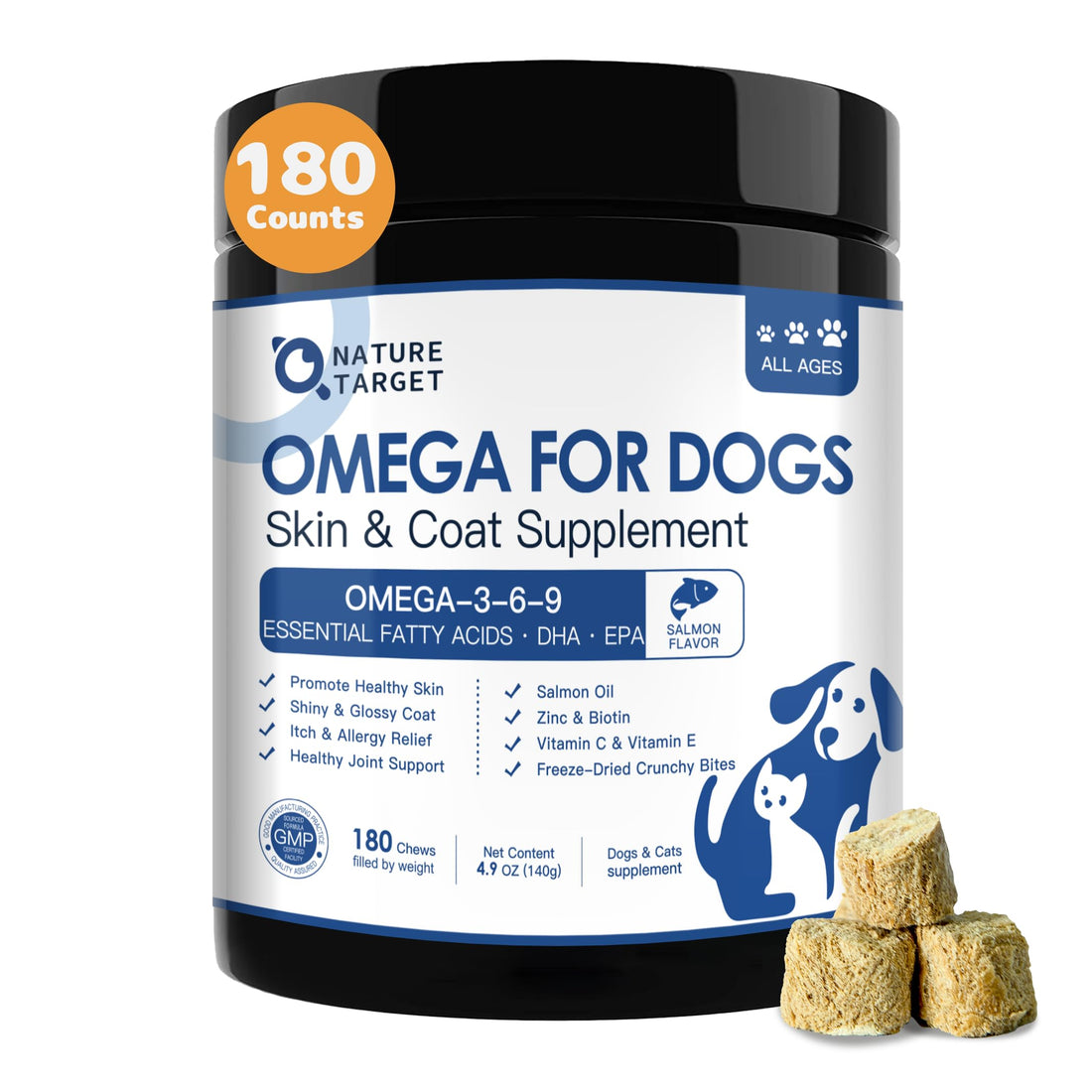 NATURE TARGET Omega 3 Fish Oil for Dogs