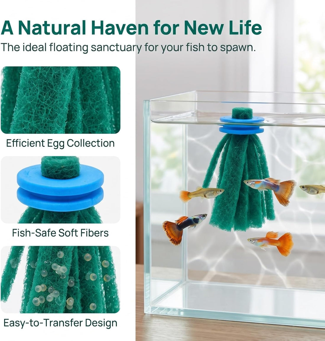 Homoyoyo10Pcs Fish Egg Collector Spawning Mop