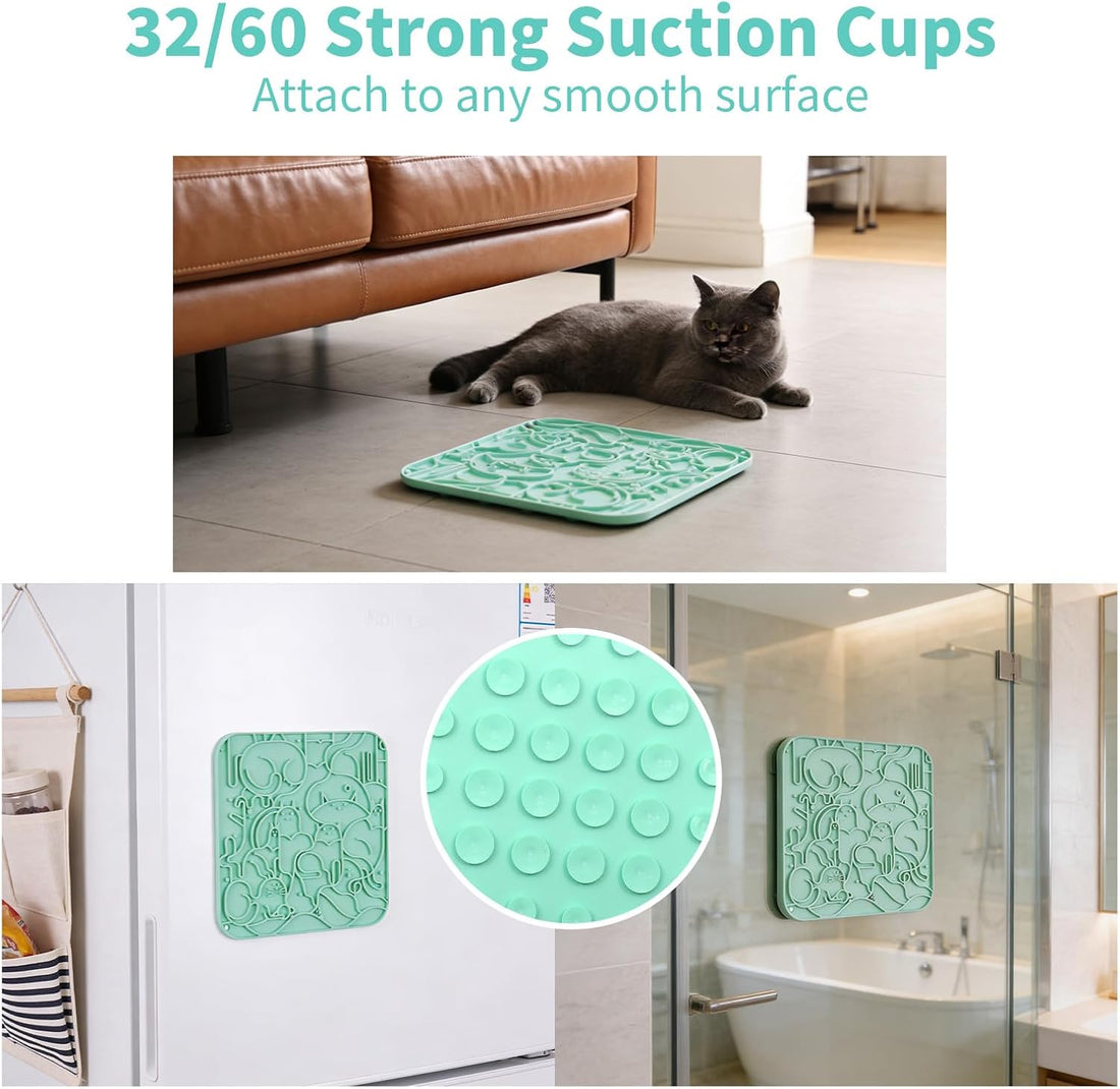 VI-FA Dog & Cat Lick Mat, Slow Feeder Pad with Suction Cups