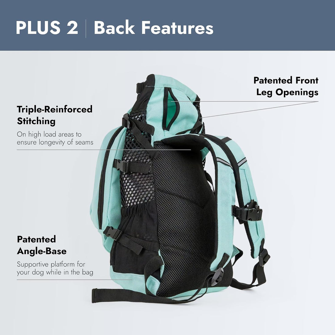 K9 Sport Sack Plus 2 - Medium, Summer Mint