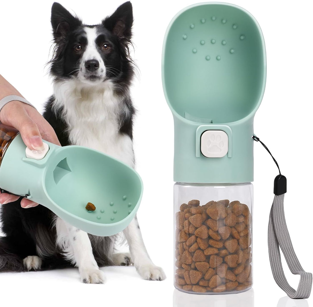 Colorday Handheld Dog Treat Dispenser Built-in Clicker & Treat Pouch