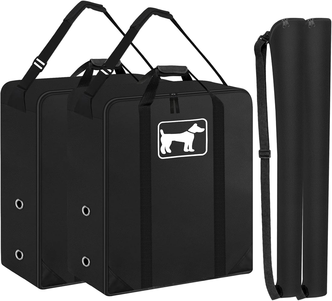 SIRUITON 2Pack 600D Dog Playpen Storage Bag Fits 32" H 8 Panels & 9