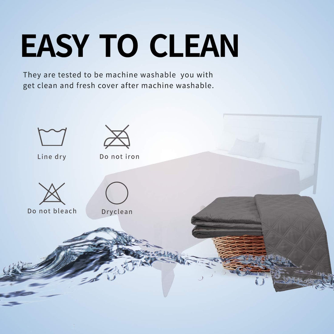Easy-Going 100% Waterproof Dog Bed Cover Washable Couch Cover
