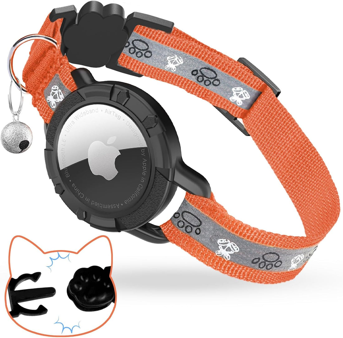 Reflective AirTag Cat Collar