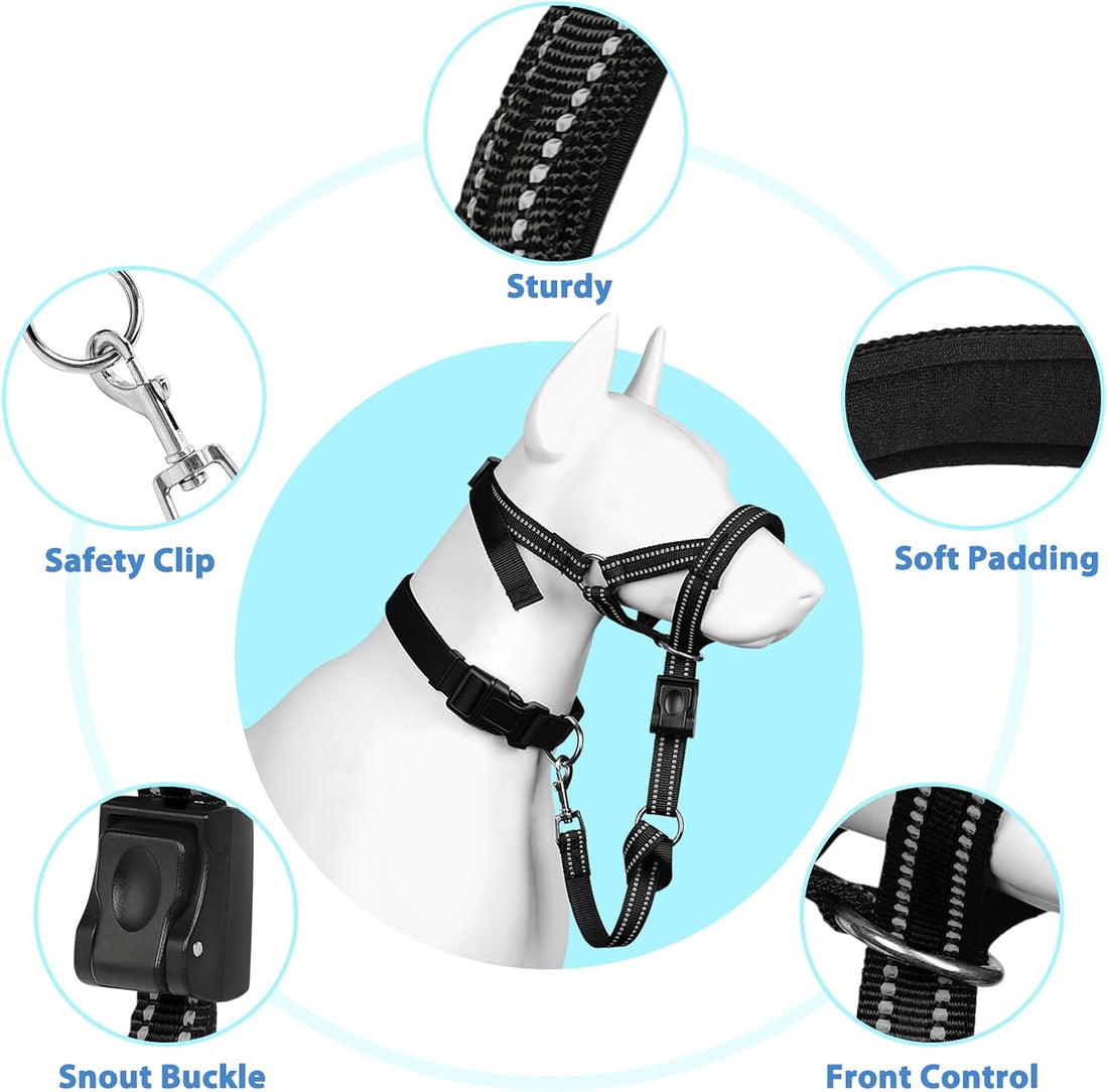 BARKLESS Soft Dog Head Collar