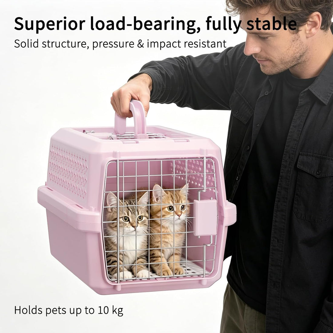 RIZZARI Small Hard Sided Pet Carrier