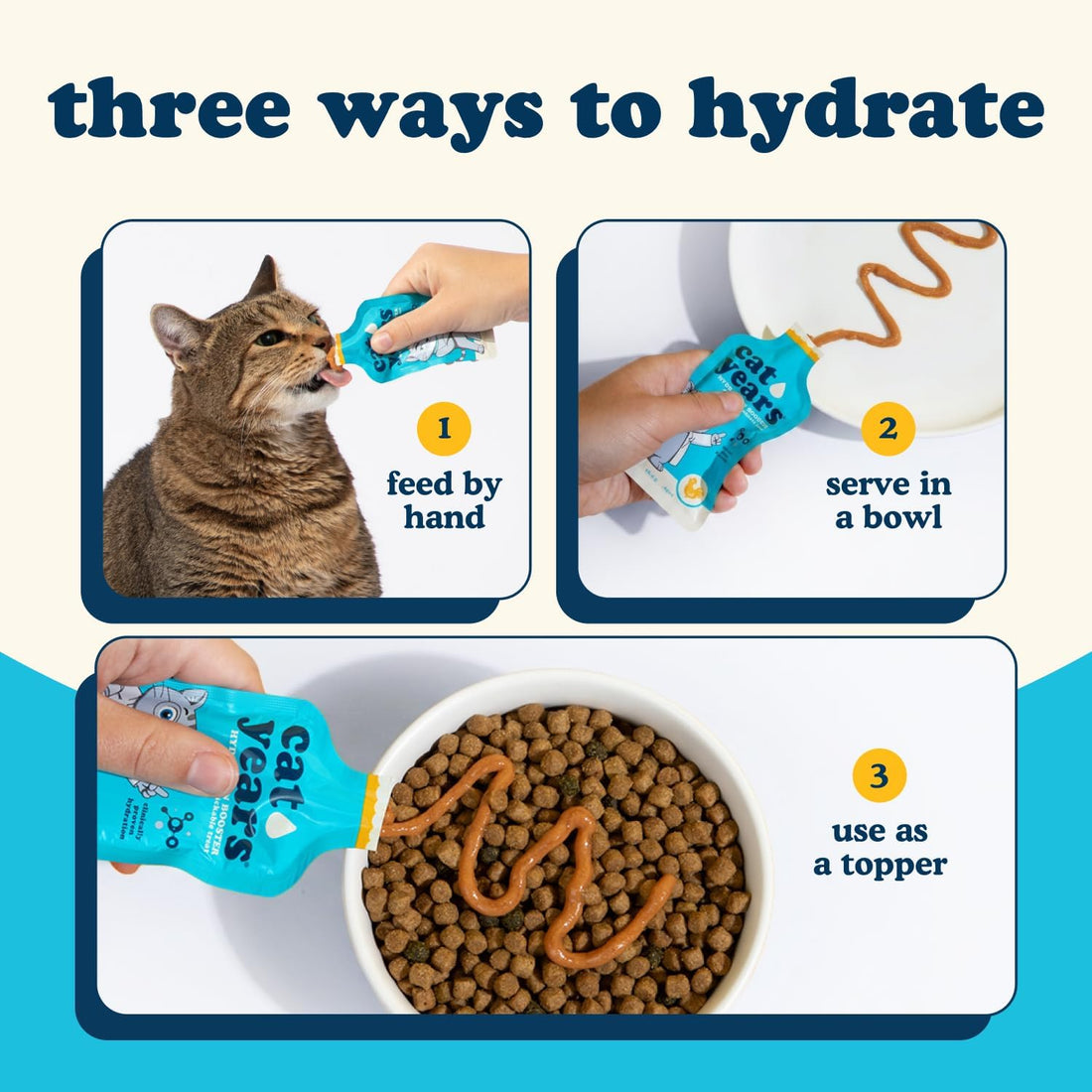 Cat Years Hydration Booster, Daily Lickable Treat